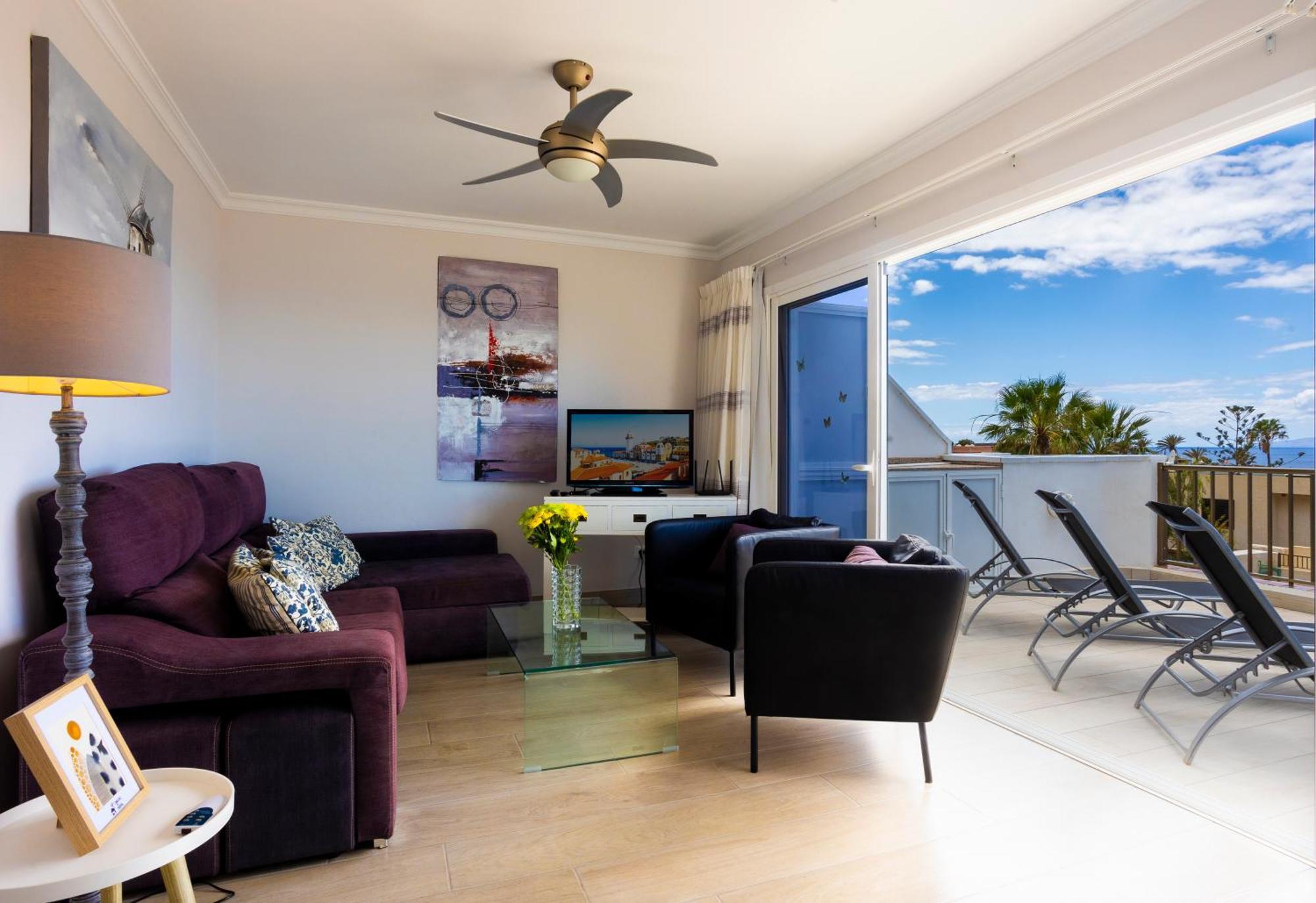 Ocean Panorama - 3 Ac Bedrooms, Private Garage, New Pool, 2 Bathrooms, Tv Channels Acantilado de los Gigantes Luaran gambar