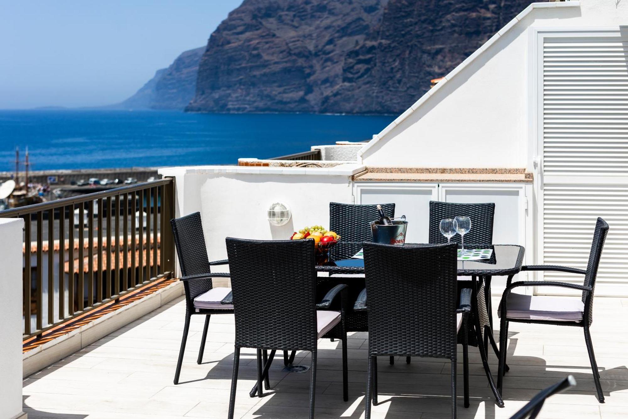Ocean Panorama - 3 Ac Bedrooms, Private Garage, New Pool, 2 Bathrooms, Tv Channels Acantilado de los Gigantes Luaran gambar